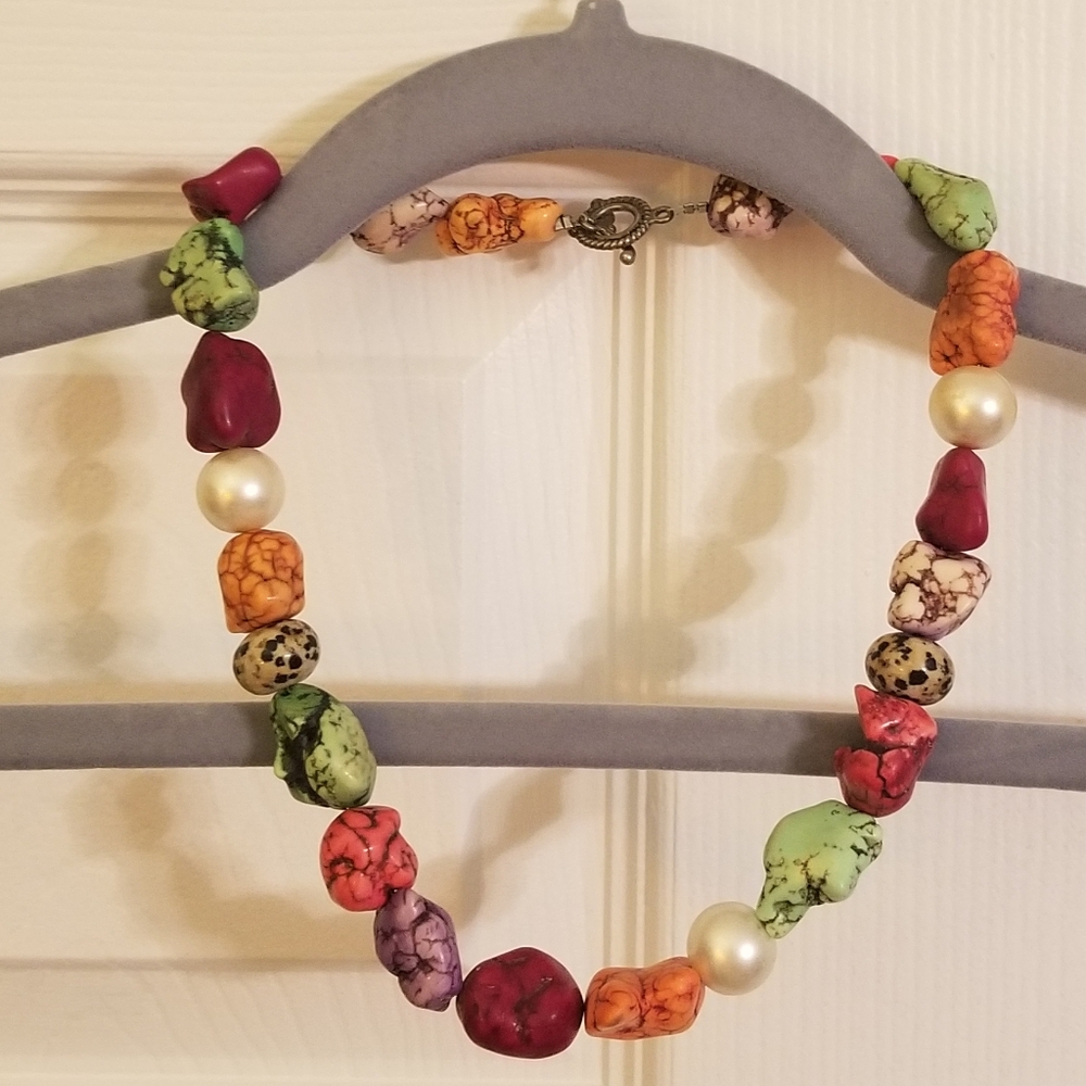 Multi-colored Toggle Necklace